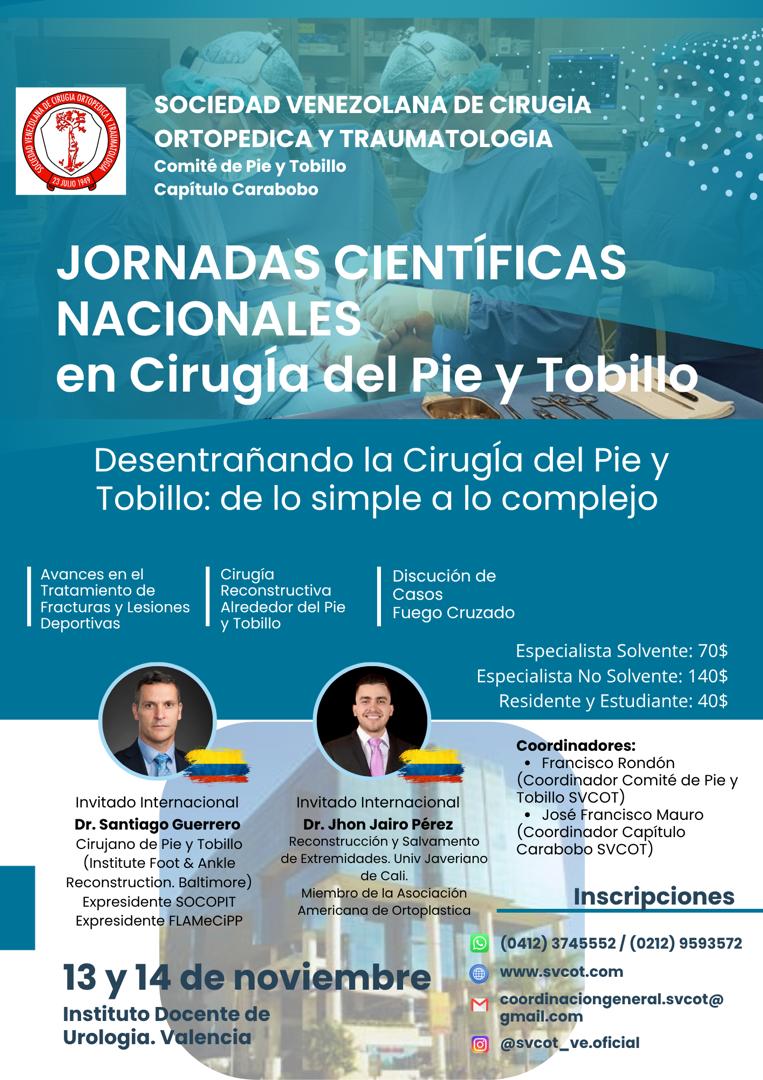 Jornadas Científicas Nacionales en cirugía de Pie y tobillo